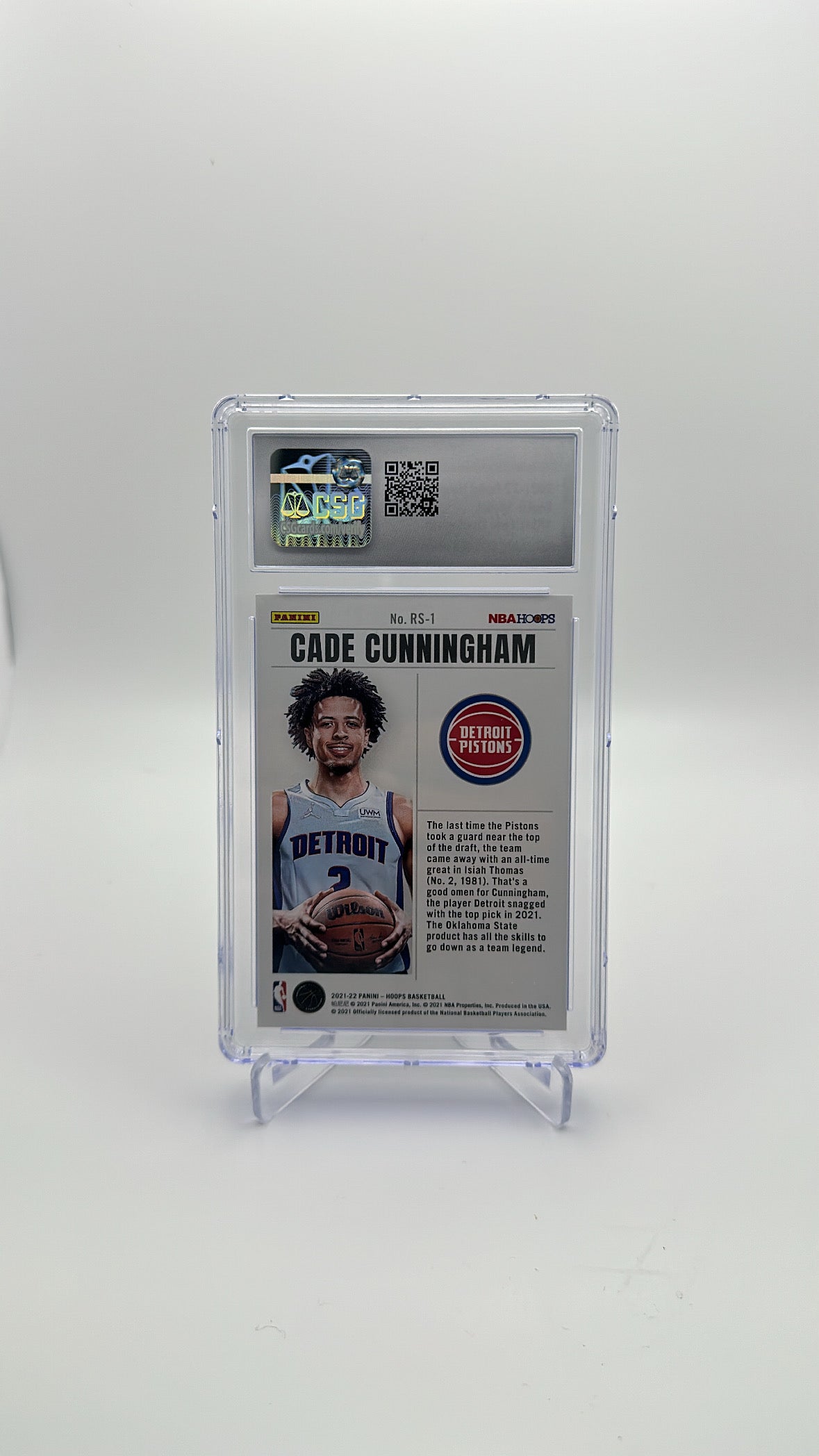 2021-22 Panini Hoops - Cade Cunningham RS-1 - Rookie Special - CSG CGC 9