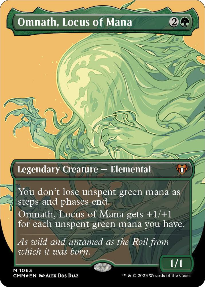 Omnath, Locus of Mana (Textured Foil) - Commander Masters (CMM)