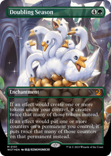 Doubling Season (Anime Borderless) (Confetti Foil) - Wilds of Eldraine: Enchanting Tales (WOT)
