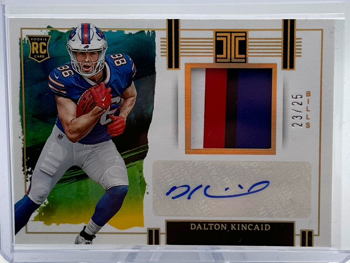 2023 Panini Impeccable Football - Dalton Kincaid RPA-DC - Gold RPA /25