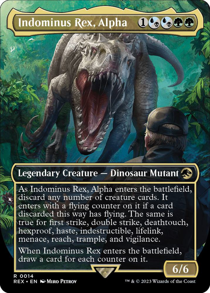 Indominus Rex, Alpha (Borderless) - Universes Beyond: Jurassic World Collection (REX)
