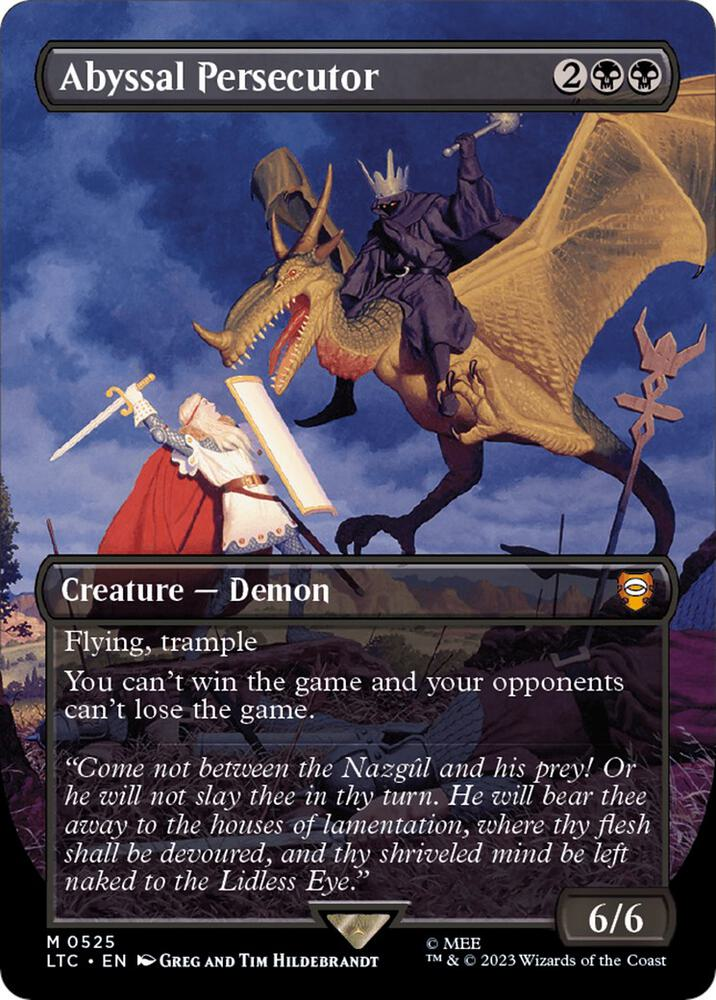 Abyssal Persecutor (Borderless) - Commander: The Lord of the Rings: Tales of Middle-earth (LTC)