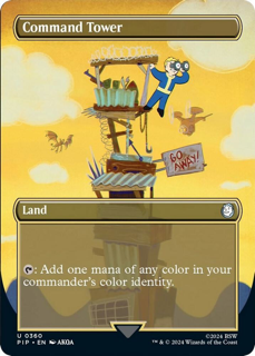 Command Tower (Borderless) - Universes Beyond: Fallout (PIP)