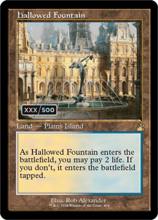 Hallowed Fountain (Retro Frame) (Serial Numbered) - Ravnica Remastered (RVR)