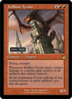 Hellkite Tyrant (Retro Frame) (Serial Numbered) - Ravnica Remastered (RVR)