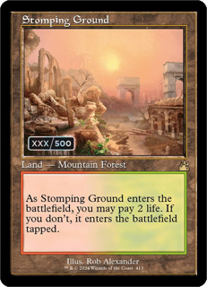 Stomping Ground (Retro Frame) (Serial Numbered) - Ravnica Remastered (RVR)