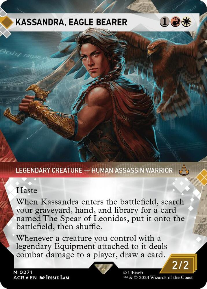 Kassandra, Eagle Bearer (Showcase) (Textured Foil) - Universes Beyond: Assassin's Creed (ACR)