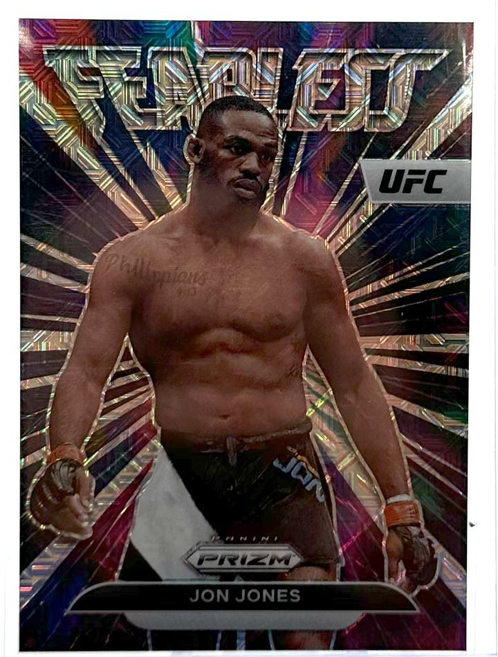 2023 Panini Prizm UFC - Jon Jones 29 - Fearless Mojo /25