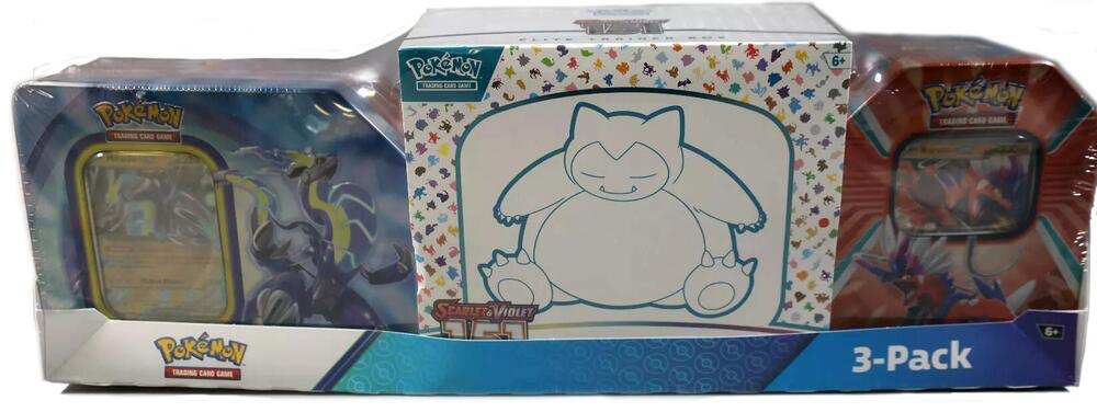 Costco Pokemon Collector 3-Pack: Scarlet & Violet 151 ETB + Paldea Legends Tins - Miscellaneous Cards & Products (MCAP)