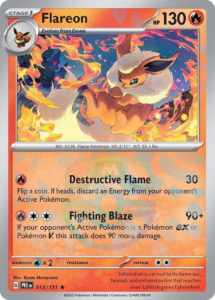 Flareon (Master Ball Pattern) - SV: Prismatic Evolutions (PRE)