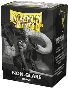 Dragon Shield Sleeves: Non-Glare Black Matte (Box Of 100)