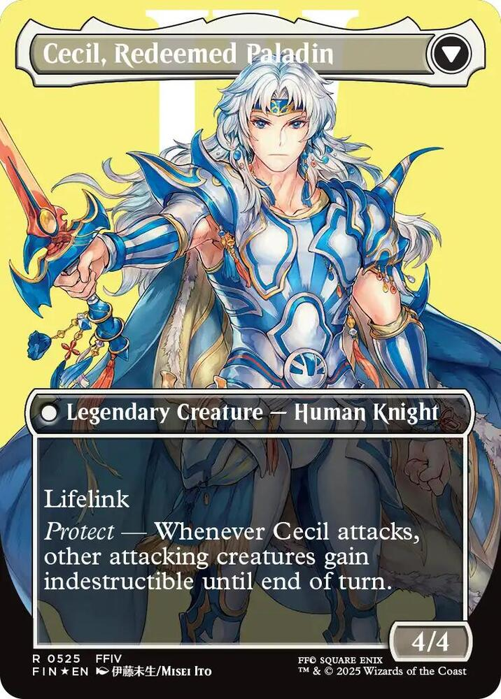 Cecil, Dark Knight (Borderless) (Surge Foil) - Final Fantasy (FIN)