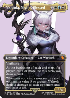 Y'shtola, Night's Blessed (Borderless) (Surge Foil) - Commander: FINAL FANTASY (FIC)