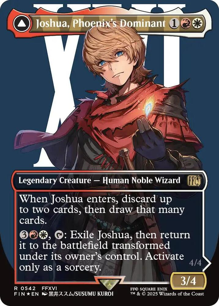Joshua, Phoenix's Dominant (Borderless) (Surge Foil) - Final Fantasy (FIN)