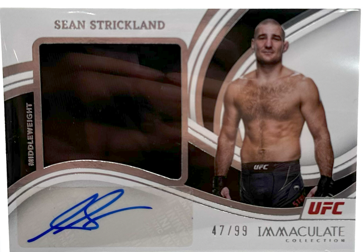 2023 Panini Immaculate UFC - Sean Strickland PM-SSK - Premium Mem Auto /99