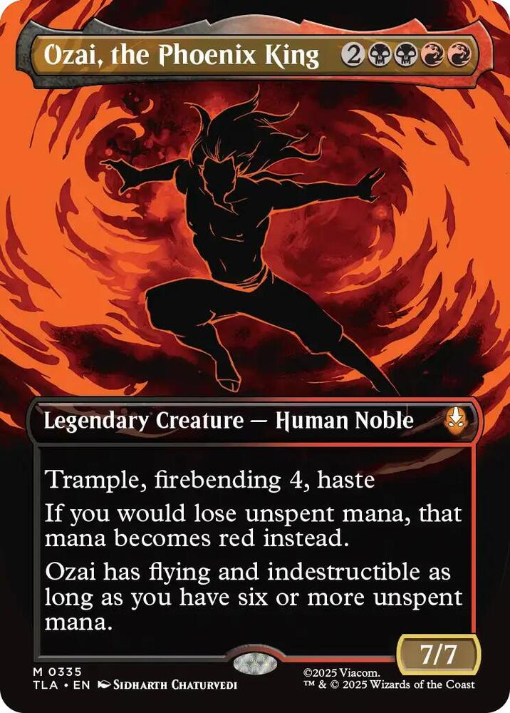 Ozai, the Phoenix King (0335) (Borderless) - Avatar: The Last Airbender (TLA)