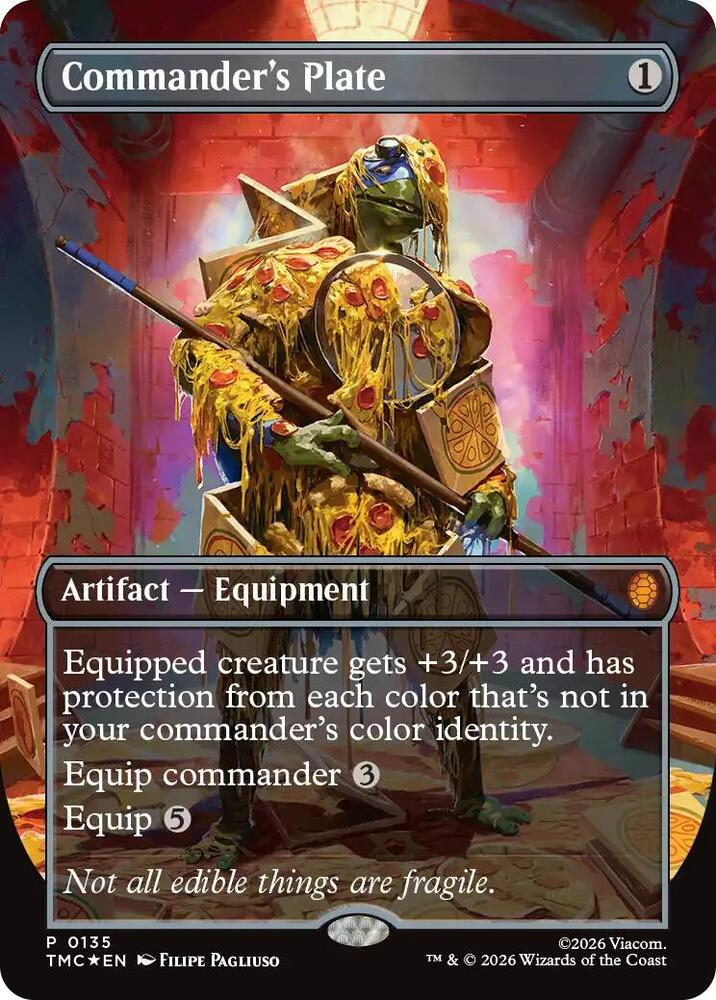 Commander's Plate (Borderless) - Commander: Teenage Mutant Ninja Turtles (TMC)