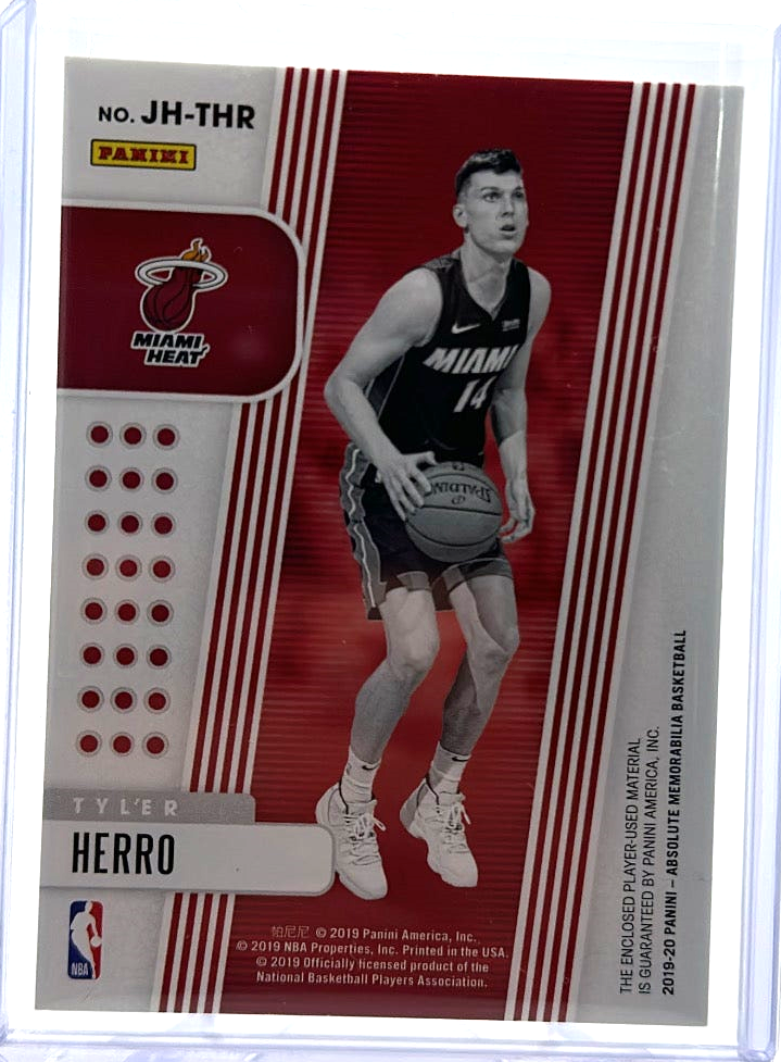 2019 Panini Absolute Memorabilia - Tyler Herro JH-THR - Jumbo Hat Gold /10