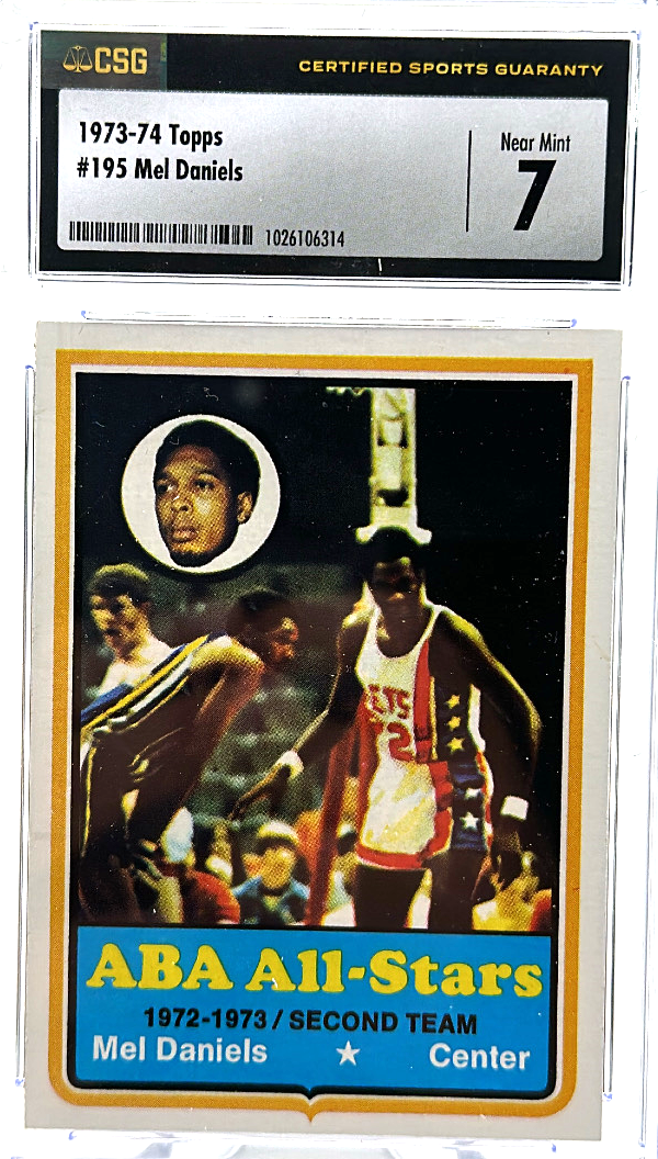 1973-74 Topps - Mel Daniels 195 - CSG CGC 7