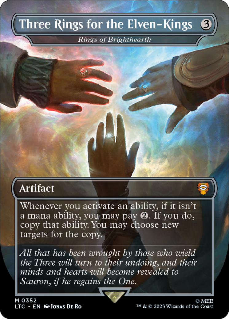 Three Rings for the Elven-Kings - Rings of Brighthearth (Borderless)