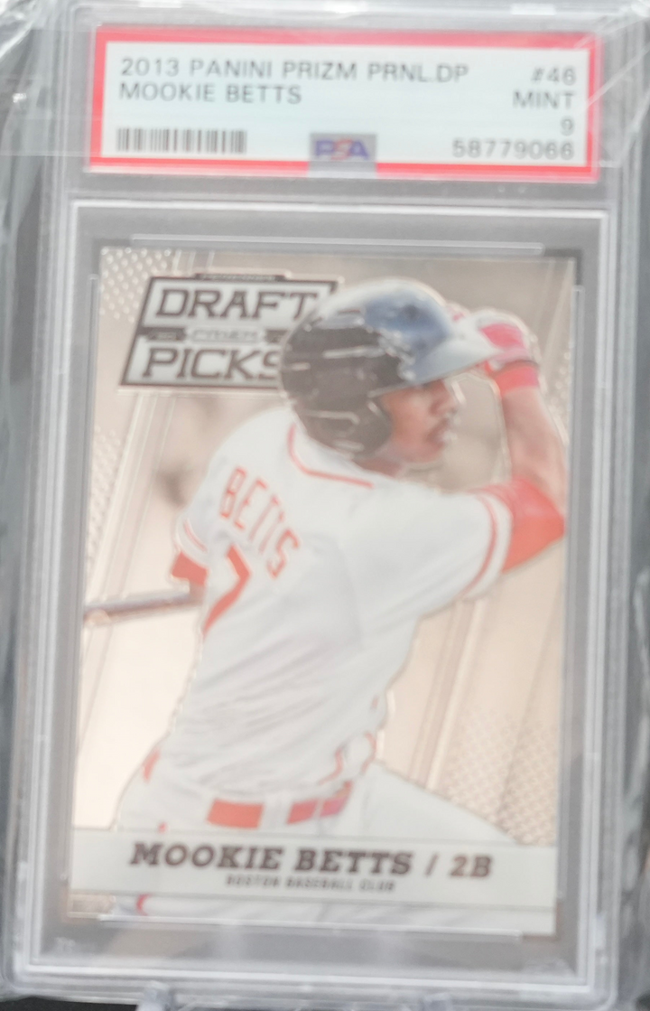 2013 Panini Prizm Draft Picks - Mookie Betts 46 - PSA 9