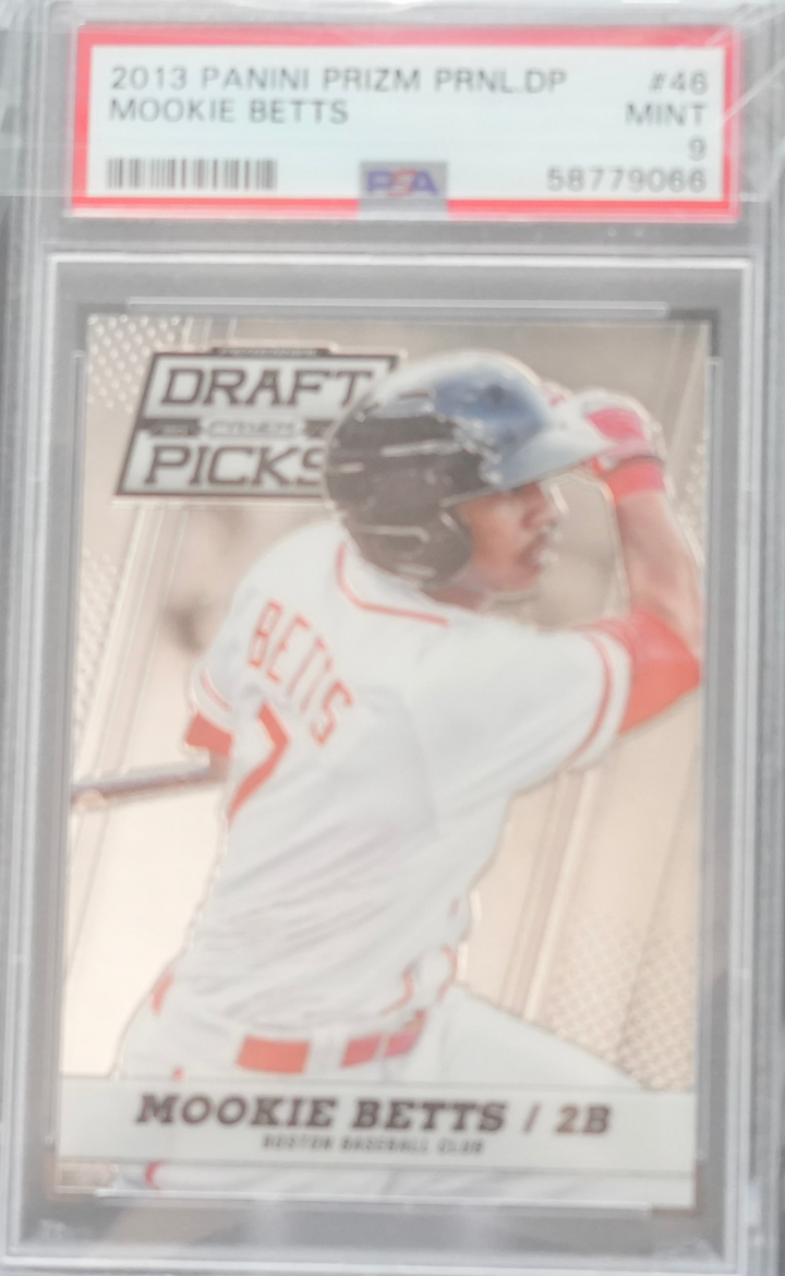 2013 Panini Prizm Draft Picks - Mookie Betts 46 - PSA 9