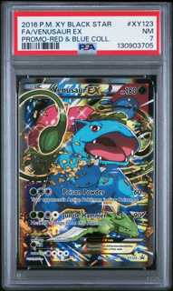 Venusaur EX XY123 Red & Blue Promo - 2016 Pokemon - PSA 7