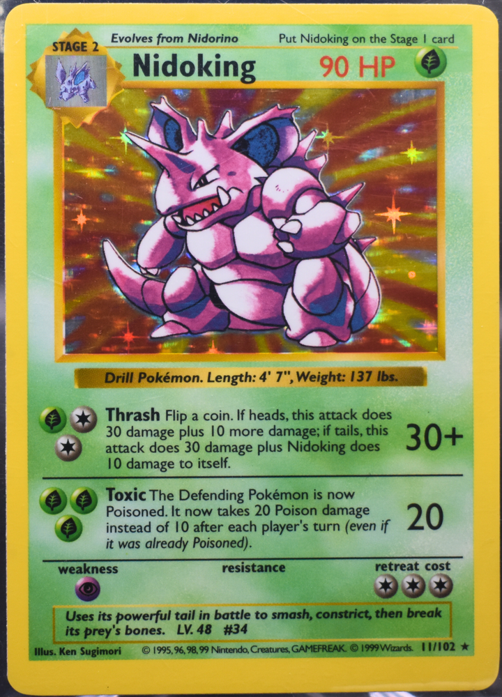 Nidoking - Base Set (Shadowless) (BSS) - Unlimited Holofoil