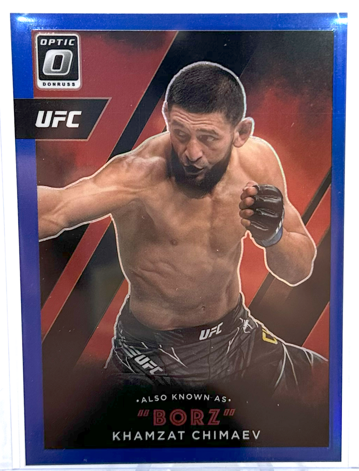 2022 Panini Optic UFC - Khamzat Chimaev 23 - Blue /49