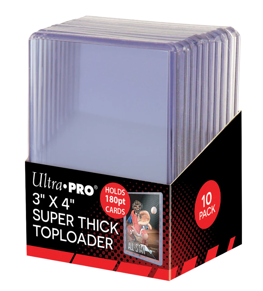 Ultra PRO 3" x 4" Super Thick 180pt Toploaders (10 Pack)