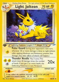 Light Jolteon - Neo Destiny (N4) 1st Edition