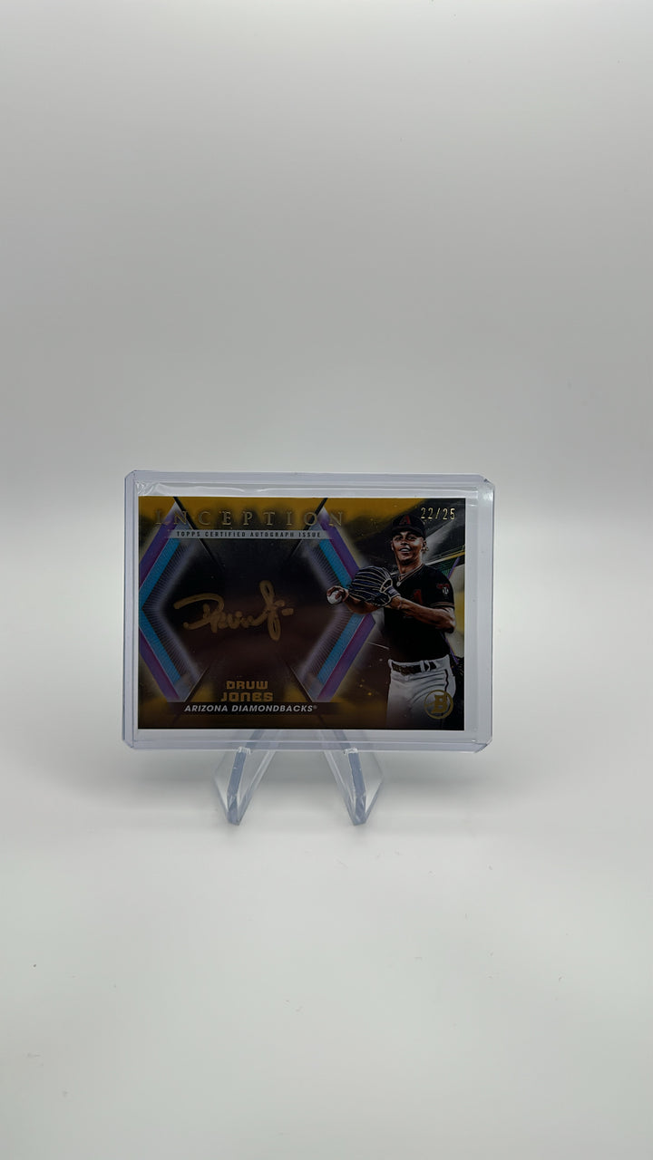 2023 Bowman Inception Baseball  - Druw Jones ISS-DJS - Gold Auto /25