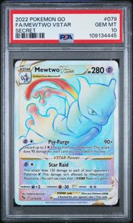 Mewtwo Vstar 079/078 Pokemon GO - 2022 Pokemon - PSA 10