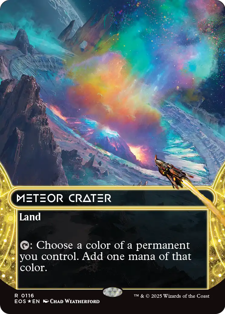 Meteor Crater (0116) (Borderless) (Galaxy Foil)