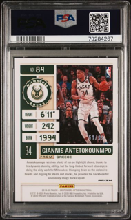 2019 Panini Contenders Basketball - Giannis Antetokounmpo 73 - PSA 9