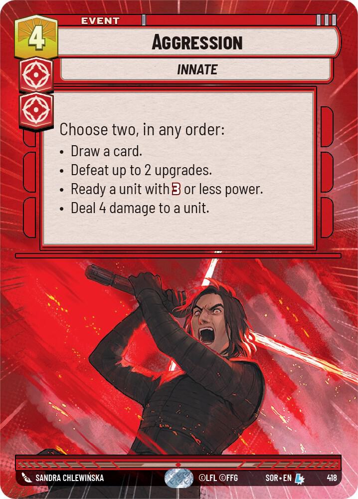 Star Wars Unlimited - Aggression (Hyperspace) - Spark of Rebellion