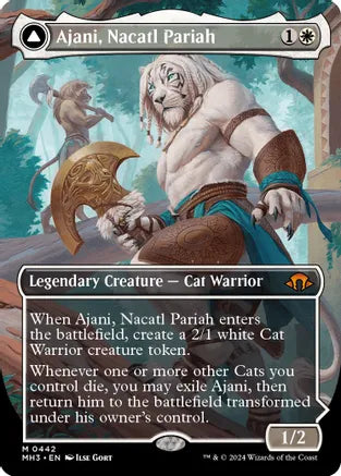 Ajani, Nacatl Pariah (Borderless) (Textured Foil) - Modern Horizons 3 (Near Mint)