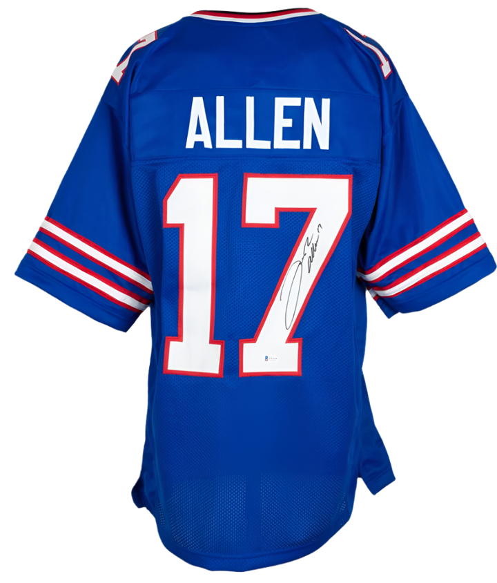 Josh Allen Autographed Signed Custom Jersey.  Beckett COA