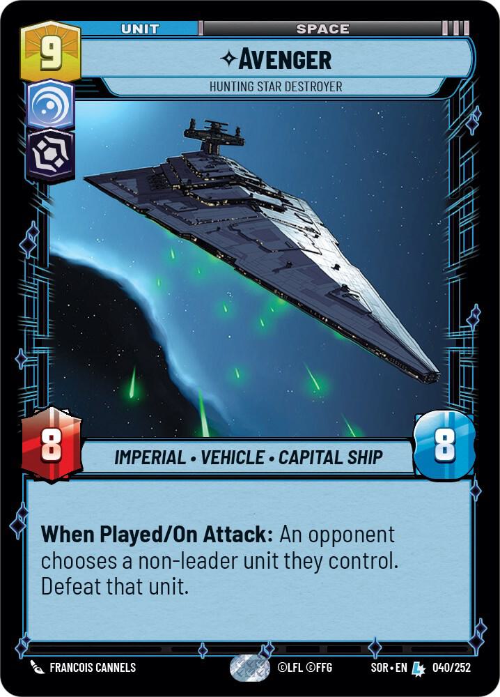 Star Wars Unlimited - Avenger - Hunting Star Destroyer - Spark of Rebellion