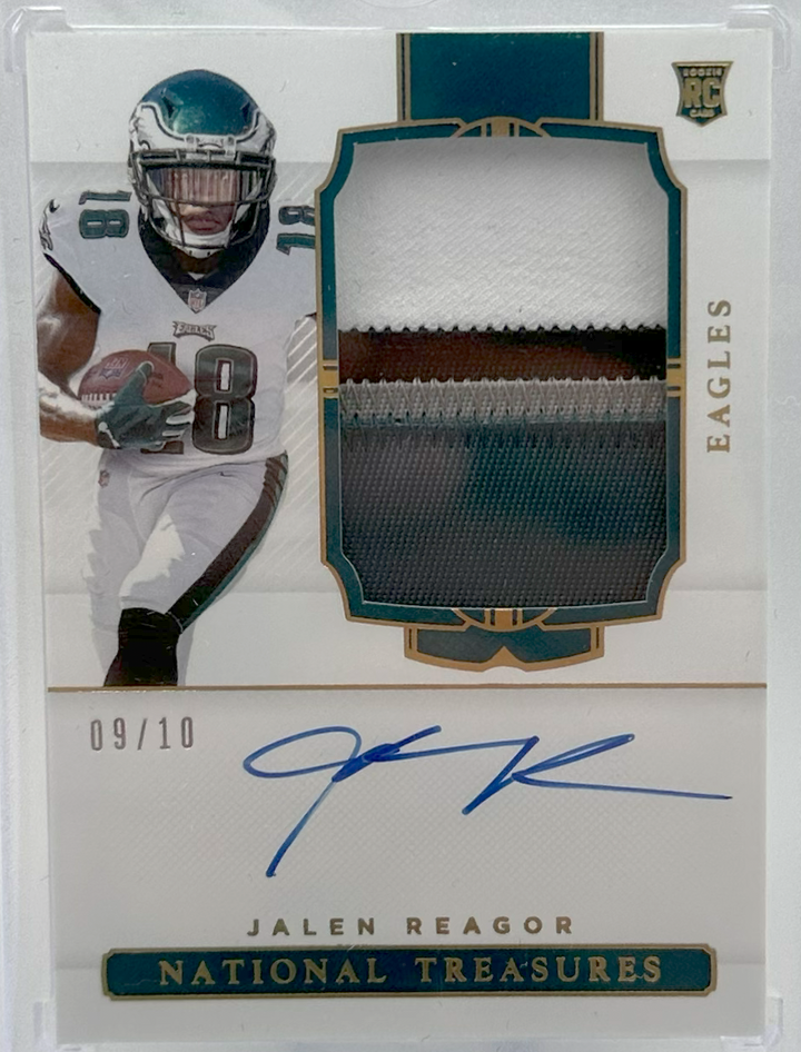 2020 Panini National Treasures Football - Jalen Reagor 175 - Gold /10