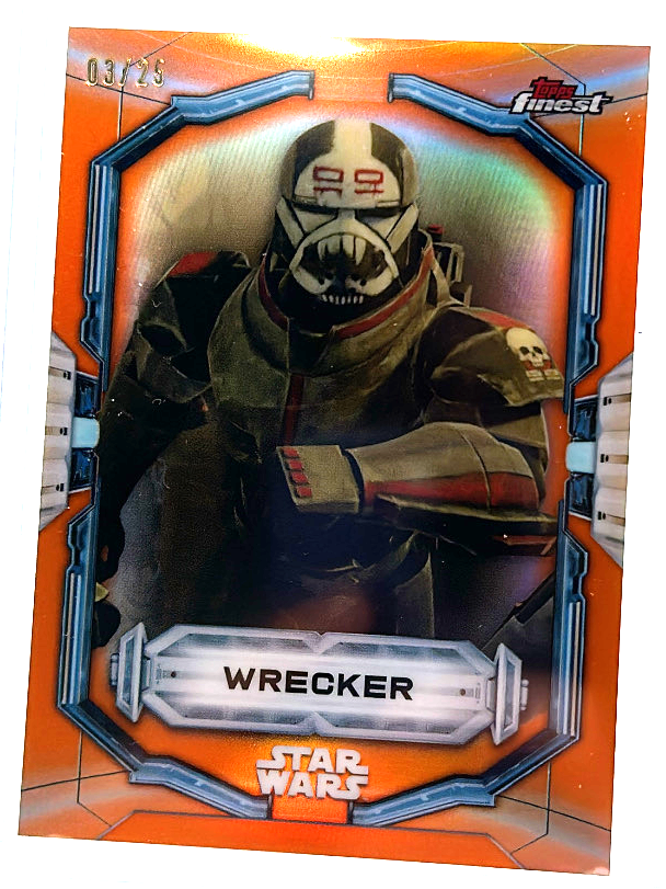 2022 Star Wars Topps Finest - Wrecker 95 - Orange /25