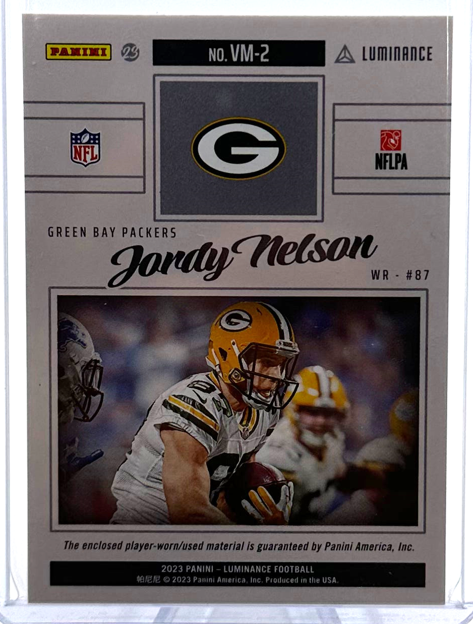 2023 Panini Luminance Football - Jordyn Nelson VM-2 - 1/1 Vintage Materials