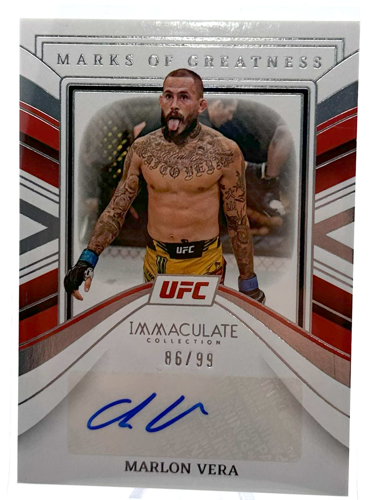 2023 Panini Immaculate UFC - Marlon Vera MG-MVR - Marks of Greatness /99