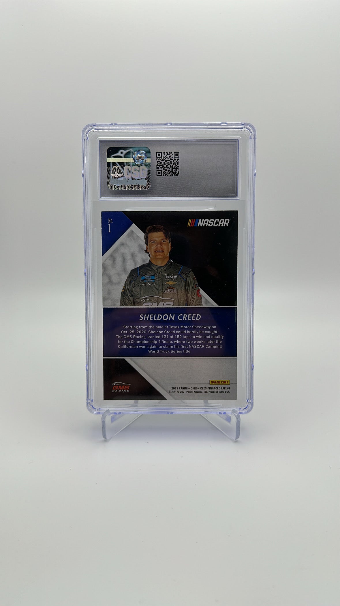 2021 Panini Chronicles - Sheldon Creed 1 - Red /99 - CSG CGC 8.5