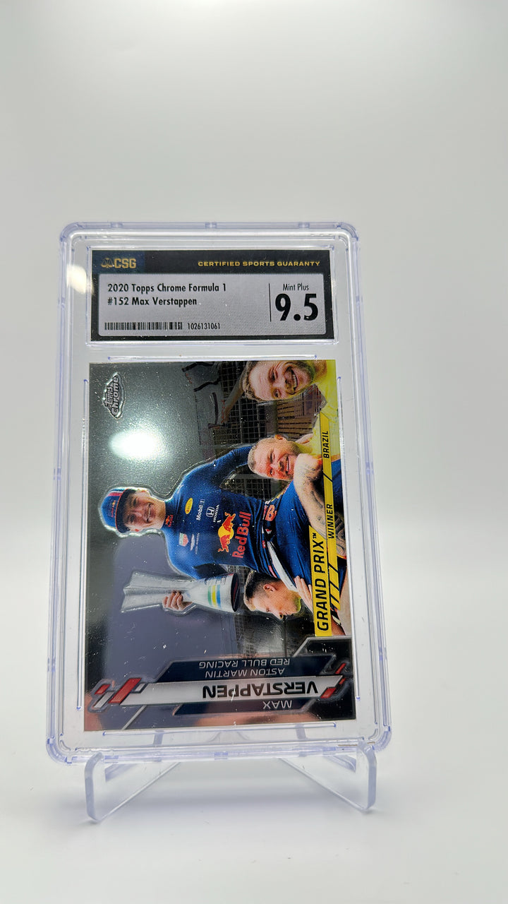 2020 Topps Chrome Formula 1 - Max Verstappen 152 - CSG CGC 9.5