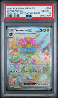 Venusaur ex 198/165 - 2023 Pokémon - Mew 151 - PSA 10
