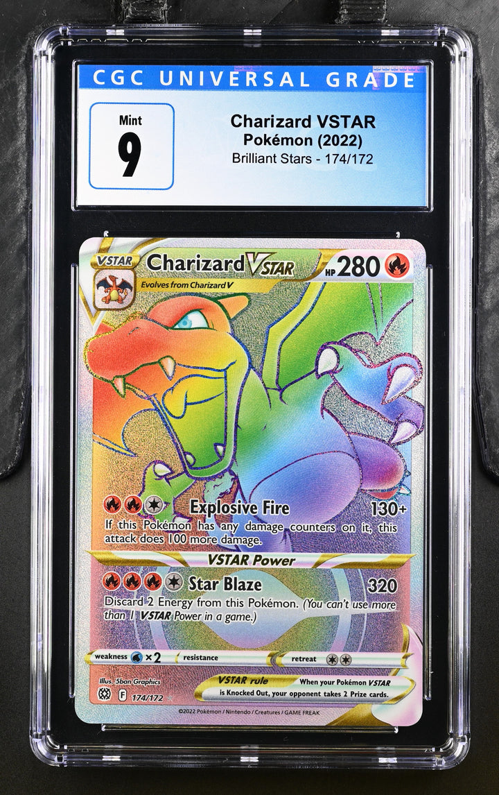 Charizard VSTAR 174/172 Secret Brilliant Stars - 2022 Pokemon - CGC 9
