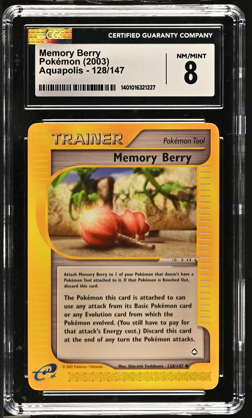 Memory Berry - Aquapolis - 2003 Pokemon - CGC 8