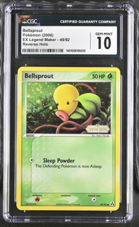 Bellsprout 49/92 Legend Maker reverse  - 2006 Pokemon - CGC 10