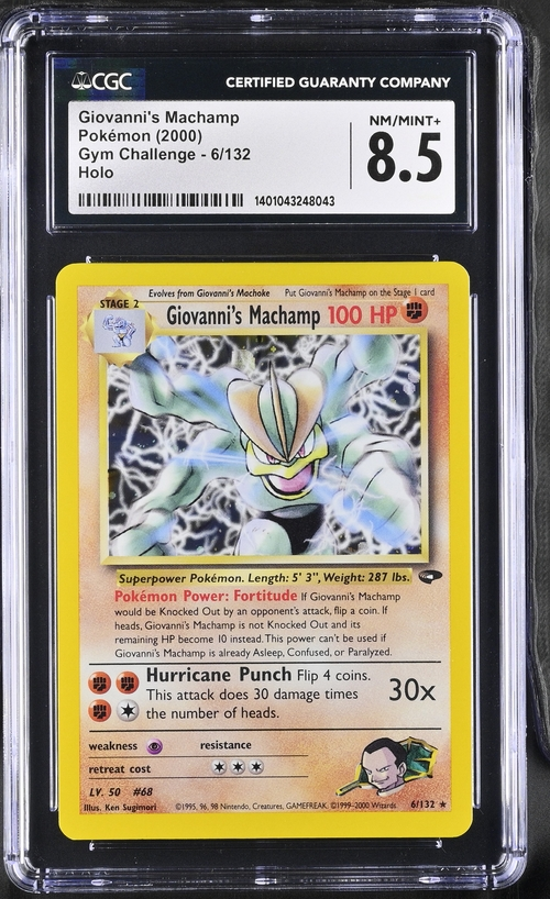 Giovanni's Machamp - Gym Challenge - 2000 Pokemon - CGC 8.5